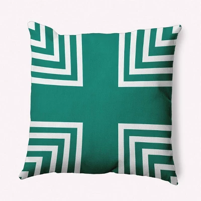 16"x16" Corner Striped Square Throw Pillow - E By Design 6 16"x16" Corner Striped Square Throw Pillow - E By Design - Image 4