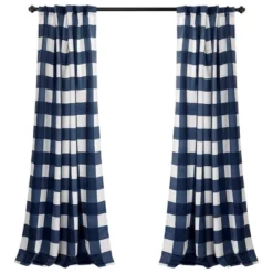 Set Of 2 Kelly Checker Light Filtering Window Curtain Panels - Lush Décor -Home Shop GUEST 6f8b7f26 3aa8 4298 acf9 e89328de1f22