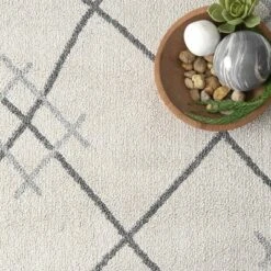 NuLOOM Alara Modern Trellis Tassel Area Rug -Home Shop GUEST 70cb0062 14f1 4202 8f78 4ff427b7cc78