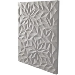 32" X 24" Wood Geometric Carved Wall Decor White - CosmoLiving By Cosmopolitan -Home Shop GUEST 71525526 4284 4862 932e 169eb74704d9