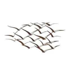 Metal Bird Flying Flock Wall Decor - Olivia & May -Home Shop GUEST 7342d71f cc6c 4b9b b418 cf2676e0ec66