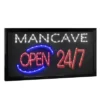 19" X 10" Man Cave Open 24/7 Framed LED Sign Red/Black - American Art Decor 2 19" X 10" Man Cave Open 24/7 Framed LED Sign Red/Black - American Art Decor -Home Shop GUEST 734c3f55 55f3 42e4 bb99 560d1a69f3fa