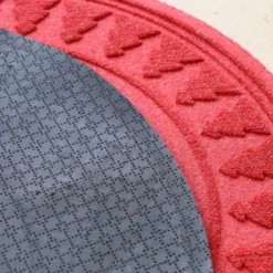 3' Aqua Shield Pine Tree Skirt Round Mat Solid Red - Bungalow Flooring -Home Shop GUEST 73f52d59 1fbd 46ab 9150 2fb7e26a229f