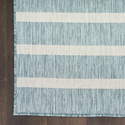 Nourison Positano Modern Stripes Flatweave Outdoor Rug 5 Nourison Positano Modern Stripes Flatweave Outdoor Rug - Image 3
