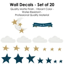 Big Dot Of Happiness Twinkle Twinkle Little Star - Peel And Stick Nursery And Kids Room Vinyl Wall Art Stickers - Wall Decals - Set Of 20 13 Big Dot Of Happiness Twinkle Twinkle Little Star - Peel And Stick Nursery And Kids Room Vinyl Wall Art Stickers - Wall Decals - Set Of 20 -Home Shop GUEST 7462ade4 da0a 48b4 93a9 1497ed8f2b43