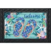 Briarwood Lane Enjoy Life Flip Flops Summer Doormat Nautical Indoor Outdoor 30" X 18" -Home Shop GUEST 77196cbd b3c7 44eb 8bc6 632b73c7a340