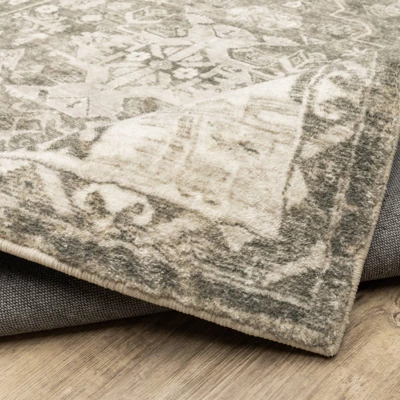 Salina Traditional Persian Style Inspired Area Rug Charcoal/Ivory - Captiv8e Designs 11 Salina Traditional Persian Style Inspired Area Rug Charcoal/Ivory - Captiv8e Designs - Image 9