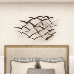 Metal Bird Flying Flock Wall Decor - Olivia & May -Home Shop GUEST 77b234ca 9722 4705 961f 4a9edd572855