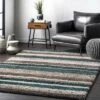 Striped Shaggy Woven Rug - NuLoom -Home Shop GUEST 77cbef8f 02e2 4cbe a5b3 1b57846b1b01