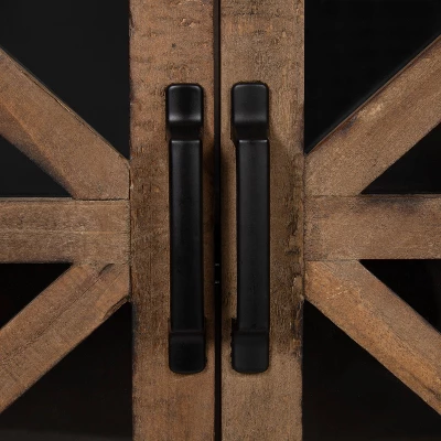 Mace Decorative Farmhouse Wall Mounted Double Door Storage Cabinet - Kate & Laurel All Things Decor 4 Mace Decorative Farmhouse Wall Mounted Double Door Storage Cabinet - Kate & Laurel All Things Decor - Image 2