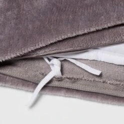 55"x80" Microplush Weighted Blanket With Removable Cover - Threshold™