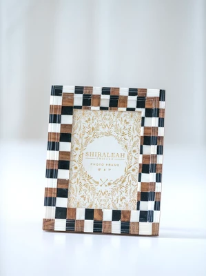 Shiraleah Roma Multi Check 5" X 7" Picture Frame 3 Shiraleah Roma Multi Check 5" X 7" Picture Frame