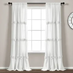 84"x40" Darla Light Filtering Window Curtain Panels - Lush Décor -Home Shop GUEST 81d688b8 b33e 40f4 bbc5 9c07d5caceaa
