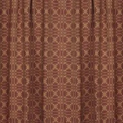 Home Collections By Raghu Marshfield Jacquard Barn Red Valance, 72x15.5