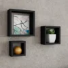 Floating Shelves- Cube Wall Shelf Set With Hidden Brackets, 3 Sizes To Display Décor, Books, Photos, More- Hardware Included By Lavish Home (Black) -Home Shop GUEST 84cab261 8e0b 49e6 8fbc 02a160707d6f