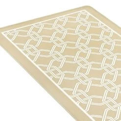Kate Aurora Versailles Modern Geometric Chain Link Memory Foam Anti Fatigue & Skid Resistant Kitchen Mat - 18" X 30" -Home Shop GUEST 8697e23d bb5e 4357 b6bf f0c37d96eacf