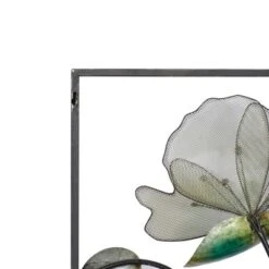 Metal Floral Wall Decor With Black Frame Set Of 2 Black - Olivia & May -Home Shop GUEST 888dc6fc fc84 498a b2c9 9157a51d90dd