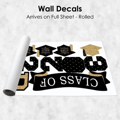 Big Dot Of Happiness Gold Class Of 2023 Graduation Party Wall Decals Set Of 20 6 Big Dot Of Happiness Gold Class Of 2023 Graduation Party Wall Decals Set Of 20 - Image 4