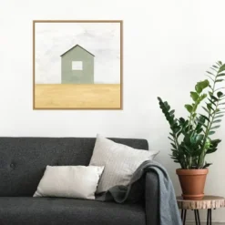 22" X 22" Rural Barn Simplicity II By Courtney Prahl Framed Canvas Wall Art Light Brown - Amanti Art -Home Shop GUEST 88da2355 b63c 4e91 aebf 7b36c9e1bc5b