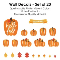 Big Dot Of Happiness Fall Pumpkin - Peel And Stick Kitchen And Home Decor Vinyl Wall Art Stickers - Wall Decals - Set Of 20 14 Big Dot Of Happiness Fall Pumpkin - Peel And Stick Kitchen And Home Decor Vinyl Wall Art Stickers - Wall Decals - Set Of 20 -Home Shop GUEST 8afa90b1 cf5c 4113 9460 cd19127eb376