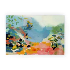 Lunetricotee Garden With Sea View And Olive Tree Looped Vinyl Welcome Mat - Society6 -Home Shop GUEST 8b496364 cab5 43c6 9c83 bc9825362c34
