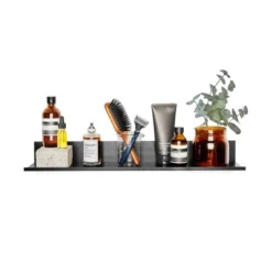 No Stud Needed Reversible Floating Shelf- Simple Mount -Home Shop GUEST 8cb23f21 f7eb 4733 be93 6a829515b25b