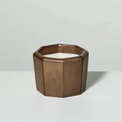 Octagonal Ceramic Cashmere & Suede Fall Jar Candle Metallic Bronze - Hearth & Hand™ With Magnolia -Home Shop GUEST 8d3191e0 b160 4eec bea1 9822c9fa9e34