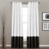 Home Boutique Prima Window Curtain Panels Black/White 54X108 Set 2 Home Boutique Prima Window Curtain Panels Black/White 54X108 Set -Home Shop GUEST 8de50661 df8d 4af4 8e85 471ae31ad268