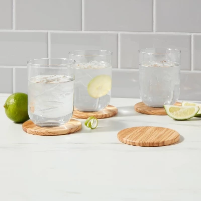 4pk Olivewood Coasters - Threshold™ 3 4pk Olivewood Coasters - Threshold™
