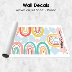 Big Dot Of Happiness Hello Rainbow - Peel And Stick Nursery And Kids Room Vinyl Wall Art Stickers - Wall Decals - Set Of 20 -Home Shop GUEST 8f903e38 d479 43a0 925a 42d943523399