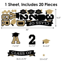 Big Dot Of Happiness Gold Class Of 2023 Graduation Party Wall Decals Set Of 20 14 Big Dot Of Happiness Gold Class Of 2023 Graduation Party Wall Decals Set Of 20 -Home Shop GUEST 8fc13f37 fc09 4ea6 a883 1e02e391baea