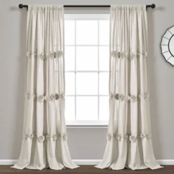 84"x40" Darla Light Filtering Window Curtain Panels - Lush Décor -Home Shop GUEST 9076292d e620 4afd 9c4e aa45cd7281cb