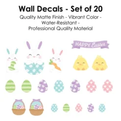 Big Dot Of Happiness Spring Easter Bunny - Peel And Stick Nursery And Home Decor Vinyl Wall Art Stickers - Wall Decals - Set Of 20 12 Big Dot Of Happiness Spring Easter Bunny - Peel And Stick Nursery And Home Decor Vinyl Wall Art Stickers - Wall Decals - Set Of 20 -Home Shop GUEST 908975ad 5171 471c a836 b5f42b075308