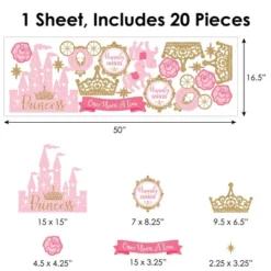 Big Dot Of Happiness Little Princess Crown - Peel And Stick Nursery And Kids Room Vinyl Wall Art Stickers - Wall Decals - Set Of 20 14 Big Dot Of Happiness Little Princess Crown - Peel And Stick Nursery And Kids Room Vinyl Wall Art Stickers - Wall Decals - Set Of 20 -Home Shop GUEST 90bb005b d42c 4a4c b4f2 ed00fb66a8f8