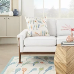 Waverly Bird 20" X 20" Multicolor Indoor/Outdoor Throw Pillow -Home Shop GUEST 91702e5a b45e 4743 b008 bb17bc6f3ade