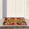 Northlight Natural Coir Blossoming Floral Outdoor Rectangular "Welcome" Doormat 18" X 30" 1 Northlight Natural Coir Blossoming Floral Outdoor Rectangular "Welcome" Doormat 18" X 30" -Home Shop GUEST 91e4b8d3 2943 4f94 b633 9115cc18db42