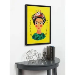 18" X 24" Sylvie Frida Framed Canvas Wall Art By Mia Charro Black - DesignOvation -Home Shop GUEST 92ca0037 6c01 4874 ab35 777c11c68df1