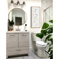 18" X 40" Sylvie Dancing Circles By Teju Reval Of SnazzyHues Framed Wall Canvas Gold - Kate & Laurel All Things Decor -Home Shop GUEST 94a66e38 a4b4 48cc 9cc2 1339b043d2b8