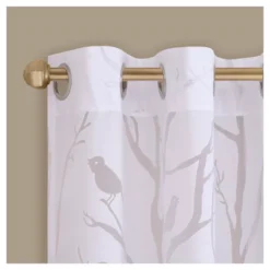 Layla Sheer Bird Window Curtain Panel -Home Shop GUEST 95900b44 7391 42c3 a3c8 a7d5cc869b94