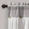 18"x52" Farmhouse Linen Button Window Valance - Lush Décor -Home Shop GUEST 962b2e46 5132 4ca5 9c08 658eae971ed3