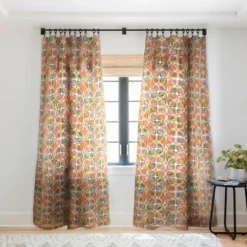 Evamatise Abstract Flowers Summer Holiday Single Panel Sheer Window Curtain - Deny Designs -Home Shop GUEST 96a181a2 50eb 46c0 a0d2 85fd6a64623b