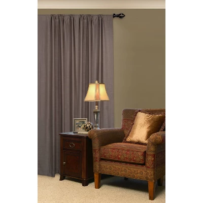 Decorative Drapery Single Rod Set With Acron Cage Finials Oil Rubbed Bronze - Lumi Home Furnishings 3 Decorative Drapery Single Rod Set With Acron Cage Finials Oil Rubbed Bronze - Lumi Home Furnishings
