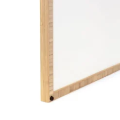 Kc Lo 'Let's Make This House A Home' Bamboo Framed Wall Canvas Pink - Deny Designs