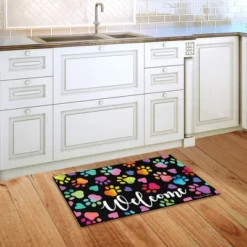 Rainbow Pawprints Doormat Welcome 30" X 18" Briarwood Lane 7 Rainbow Pawprints Doormat Welcome 30" X 18" Briarwood Lane -Home Shop GUEST 9be9c571 a971 4662 b75c de808783b882