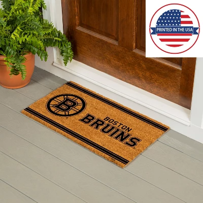 Evergreen Boston Bruins Logo Turf Mat, Brown- 28 X 16 Inches Indoor Outdoor Doormat 7 Evergreen Boston Bruins Logo Turf Mat, Brown- 28 X 16 Inches Indoor Outdoor Doormat - Image 5