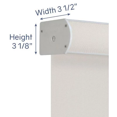 Linen Avenue Cordless Cassette 5% Solar Roller Shade, Fawn, Sand, Shadow 5 Linen Avenue Cordless Cassette 5% Solar Roller Shade, Fawn, Sand, Shadow - Image 3