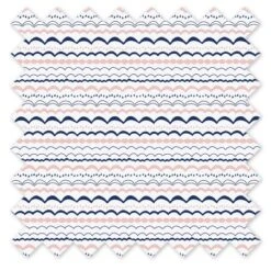 Bacati - Olivia Garland Coral/Navy Cotton Printed Single Window Curtain Panel -Home Shop GUEST 9f06fb81 3d66 49c9 85e6 1a2ac950c2ef