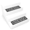 Set Of 2 Non-Slip Stair Treads For Wooden Steps - Heavy Duty Decorative Runner With Traction Control Grip - Outdoor Rubber Mats By Pure Garden (Black) -Home Shop GUEST a04b0ba7 49af 489d 89e3 e9549faa4c76