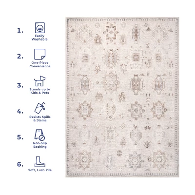 NuLOOM Krystin Distressed Machine Washable Area Rug 13 NuLOOM Krystin Distressed Machine Washable Area Rug - Image 11