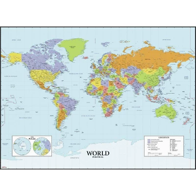 Dry Erase Map Of The World Peel And Stick Giant Wall Decal - RoomMates 4 Dry Erase Map Of The World Peel And Stick Giant Wall Decal - RoomMates - Image 2